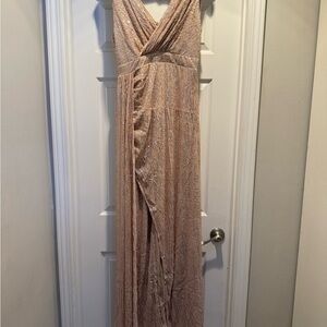 Elegant Gold Women's Formal Dress New without tags